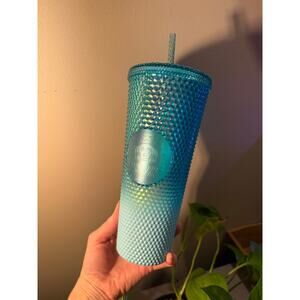 Starbucks, Tumbler Gradient Blue Bling Ombre Studded Tumbler Cup 24 oz (2023)